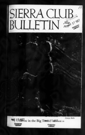 Sierra Club Bulletin 1957 Vol 42 No 5 May cover